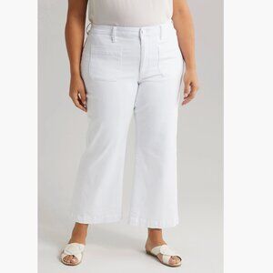 NWT KUT from the Kloth Meg Patch Pocket High Waist Ankle Wide Leg Jeans 22W